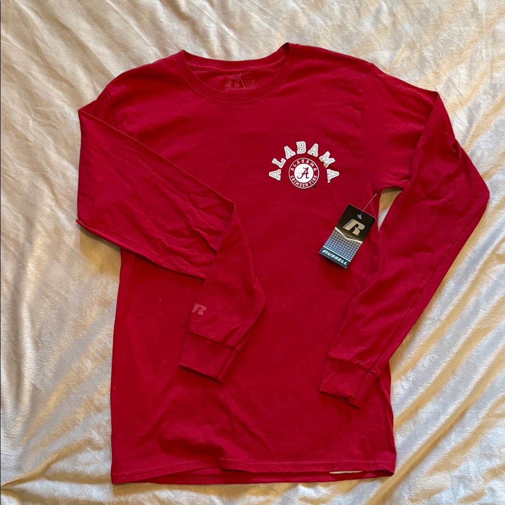 Russell Athletic Red Alabama Long Sleeve Shirt